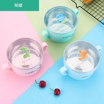 304 Stainless Steel Childrens Soup Bowl Cartoon Bowl Anti-Spot Bowl Primary School Children Eat