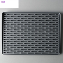 Tea Cup tray household drain tray living room creative rectangular Cup plate European plastic fruit tray