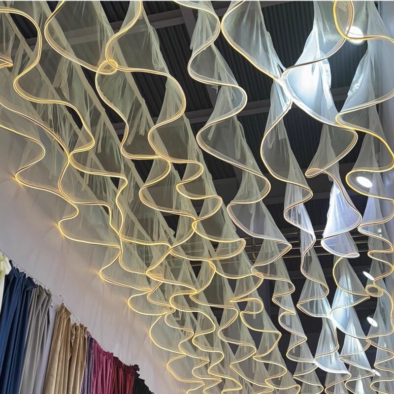 Trendy Glowing Gauze Ceiling Decoration Props for Restaurants, Camping, Scenic Spots, Ceiling Led Waterproof Light Strip Arrangement Trendy Glowing Gauze Ceiling Decoration Props for Restaurants, Camping, Scenic Spots, Ceiling Led Waterproof Light Strip Arrangement