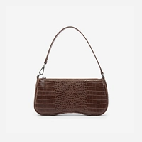 Коричневый, крокодиловый принт