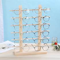 Solid Wood Spectacle Frame Subrack Display Rack Props Upscale Sunglasses Sunglasses Creativity Cabinet Swing Piece Containing Bracket