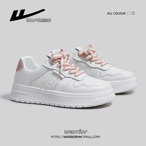 Warrior, туфли, белая обувь, универсальная спортивная обувь на платформе, кроссовки, коллекция 2023, осенние