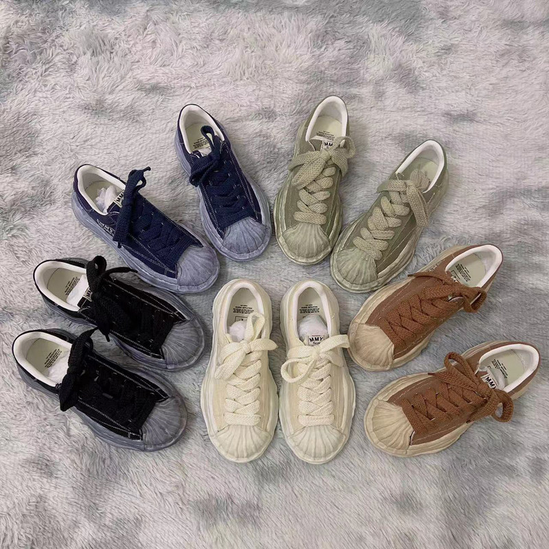 2022 new Sanyuan Kangyu shell head dissolving shoes electric embroidery Yu Wenle with the same joint name mmy washed bottom to make old