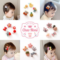 Baby hair clip hand sew bald head clip cute hair less bbclip card broken hair female baby does not hurt hair hair card headpiece
