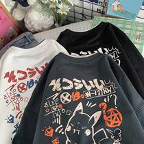 Pikachu sweater female fake two pieces Korean loose spring and autumn salt long sleeve shirt thin couple 2020 New