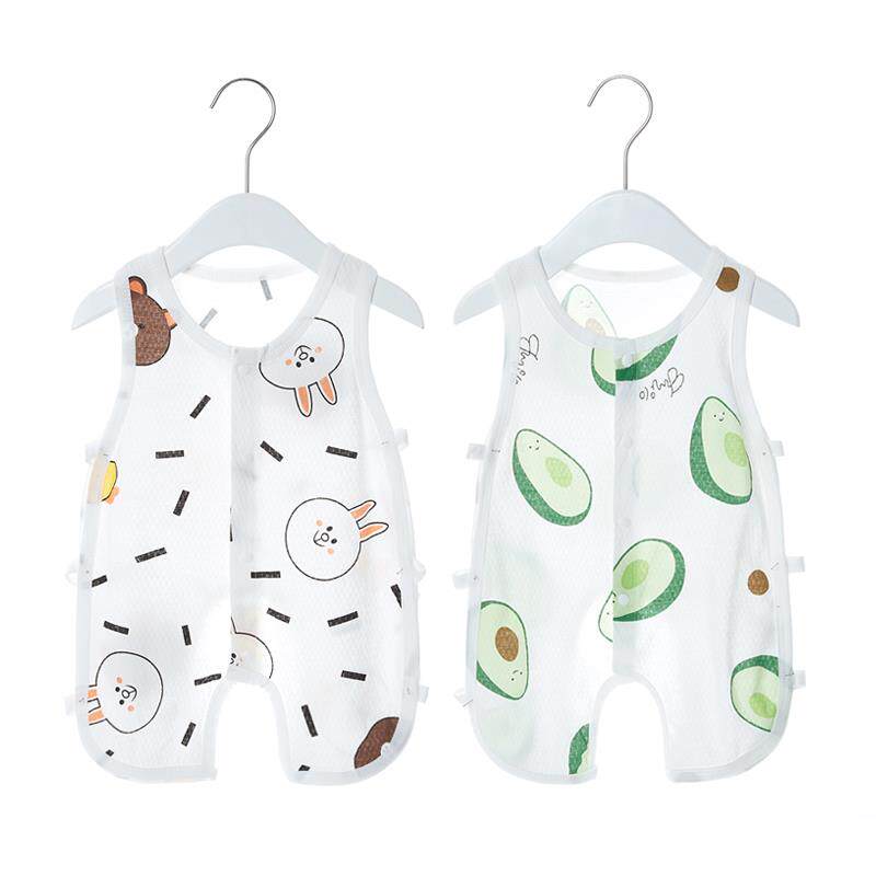 Hollowed-out Baby Pipa Khaclothes Baby Pure Cotton Open Crotch Climbing Suit Summer Men And Women Ultra Slim Fit Pure Cotton Vest