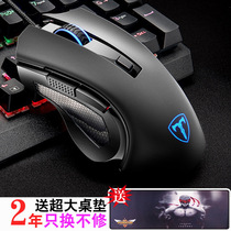 New Products ET Wired Gaming Mouse T19 Optoelectronics Professional Class USB Electric Race Computer Notebook Micro-Office Home