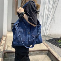 Canvas bag large capacity female oversized extra large bag 2020 new Korean version of the tide student wild tote bag womens bag