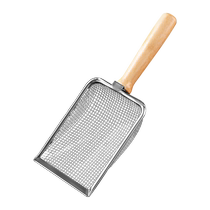Cat litter shovel fine hole shovel stainless steel cat small hole filter mineral sand bentonite cat large metal shit shovel artifact