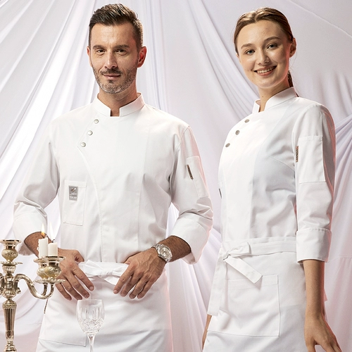 挪趣 Шеф-повара Работа в одежде мужская гостиница с длинными рукавами кухонная кухня шеф-повар