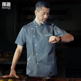 挪趣 Летняя дышащая тонкая летняя одежда для работы, короткий рукав, премиум класс