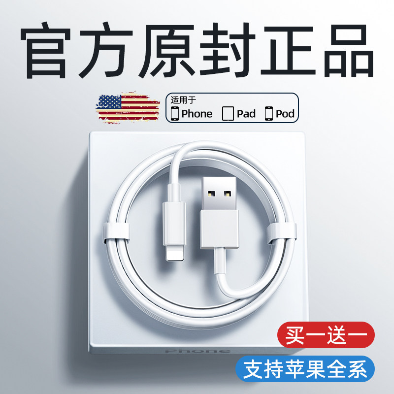Applicable to Apple 12 data cable iphone11 charging cable 6s flash charge 7 single head 8p tablet x device promax rush xr computer pro fast charge ipad pd extension 20