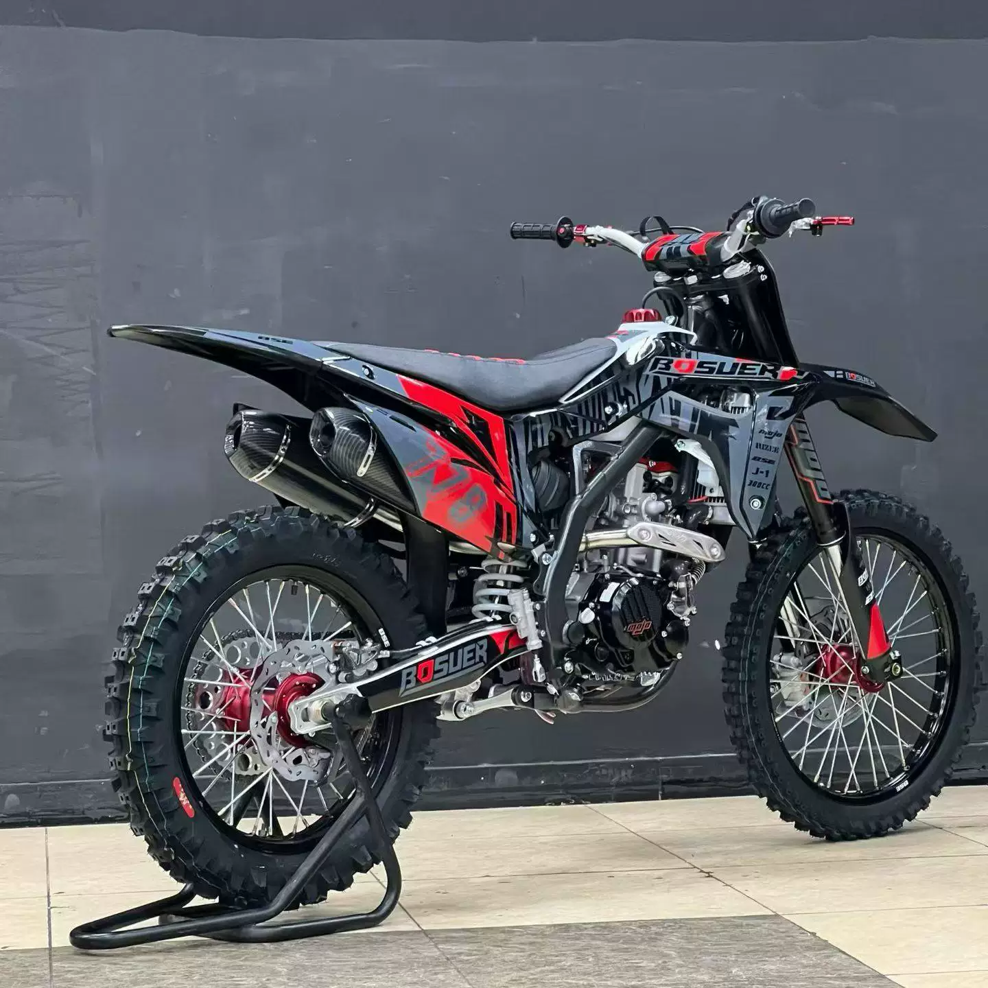 Новейший BSE Bosser J-1R двойная выпуклая камера, водяное охлаждение, 300S, высокая скорость, внедорожный горный полноразмерный мотоцикл