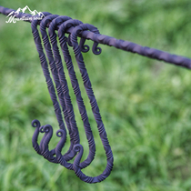 Mountain soul hook craftsman hand-forged outdoor camping S-type hook