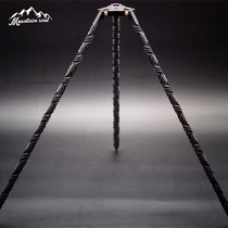 Mountain soul hand-forged twisted pattern short multi-functional tripod light stand desktop adapter frame