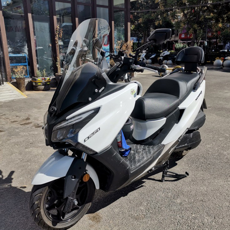 Dedicated GwangY CT250 300 motorcycle front windshield plexiglass plus height modified goggles windshield transparent