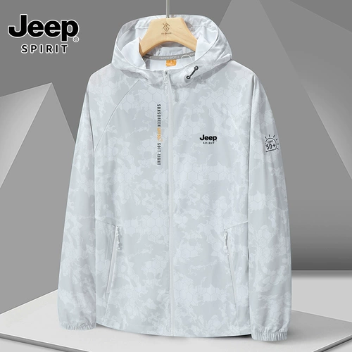 Jeep, мужской джип, летняя тонкая одежда для защиты от солнца, шелковая быстросохнущая куртка, спортивная толстовка с капюшоном, новая коллекция