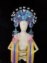 Drama drama hat three Fengqiang bride ancient bride headdress fengguanxia wedding dress film building Chinese marriage