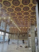  Temple ceiling ceiling Home improvement Buddha hall ceiling aluminum plate ceiling aluminum buckle plate ceiling painted new Chinese decoration materials