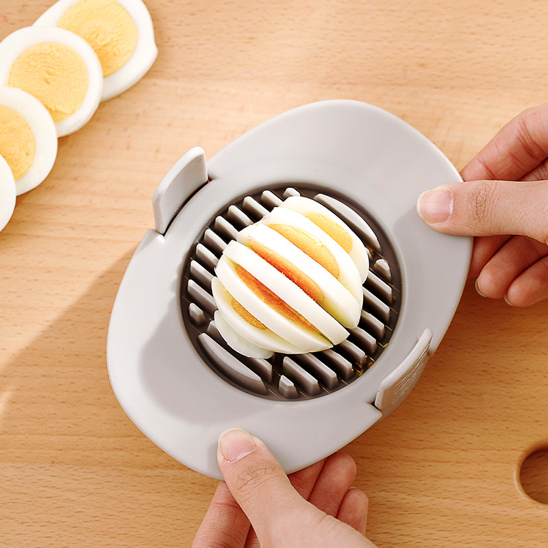 Japanese-style multi-function egg cutter household pine egg slice tool triple stainless steel leather egg segmentation artifact