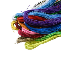 1 mm colorful round elastic band beaded elastic cord toy bracelet rubber band high elastic cord thin beef tendon cord
