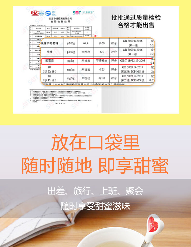 百花蜂蜜减肥养生便携20条小包装