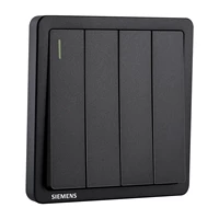 Четыре открытого одноконтроля с флуоресценцией (черный)