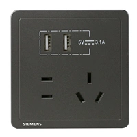 Новый национальный стандарт Five -Hole с двойным USB (черный)