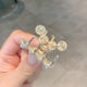 French Palace pearl clip headdress forest hairpin top clip bangs clip fixed hair half-tied hairpin