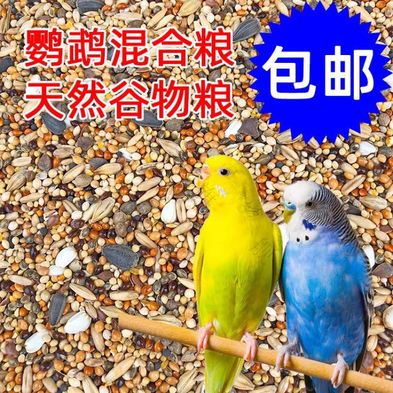 Mixed parrot feed bird eats pocket grain peony grain and bird shell millet five colors of millet