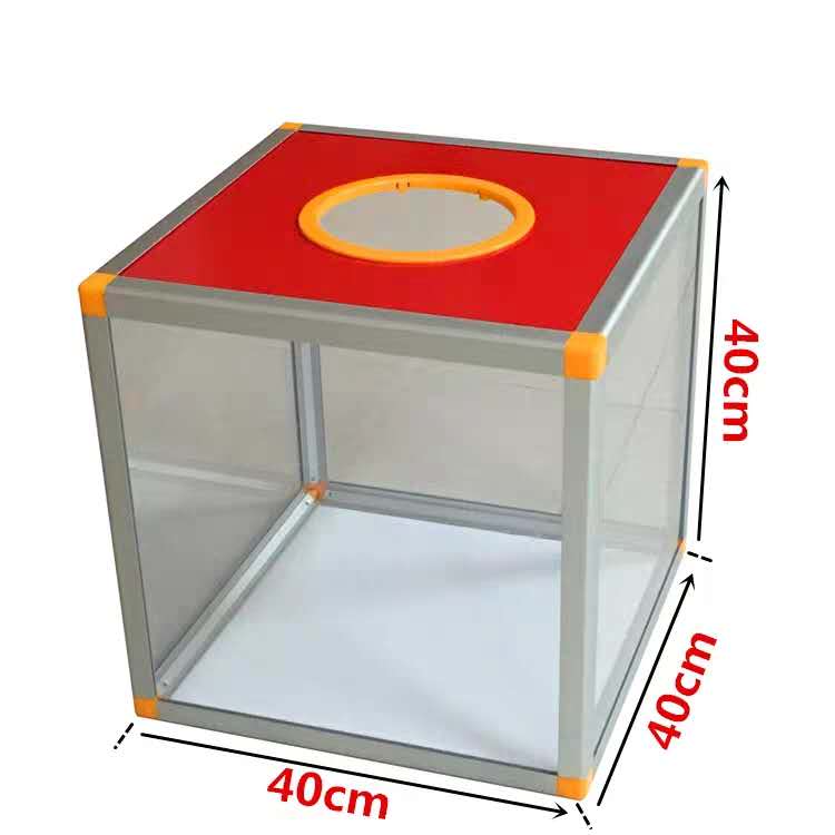 Customizable extra large 40cm lottery box acrylic all-blank touch lottery box box lottery selection ballot box opaque ballot election lottery box red festive wedding company annual meeting lottery