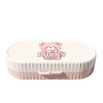 Baby Silicone Portable Milk Bottle Cleaning Brush Travel Containing Box Suit Baby Special Pacifier Cleaning Tool