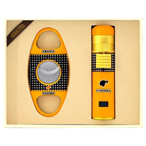 GUEVARA reproduces the styles of six major Cuban brands cigar tool set scissors windproof lighter gift box