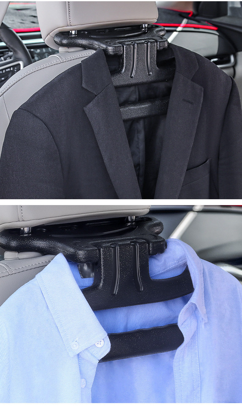 Car Headrest Hook Creative Handle Hanger Car Seat Back Multifunctional Safety Armrest Handle Suit Clothes Hanger