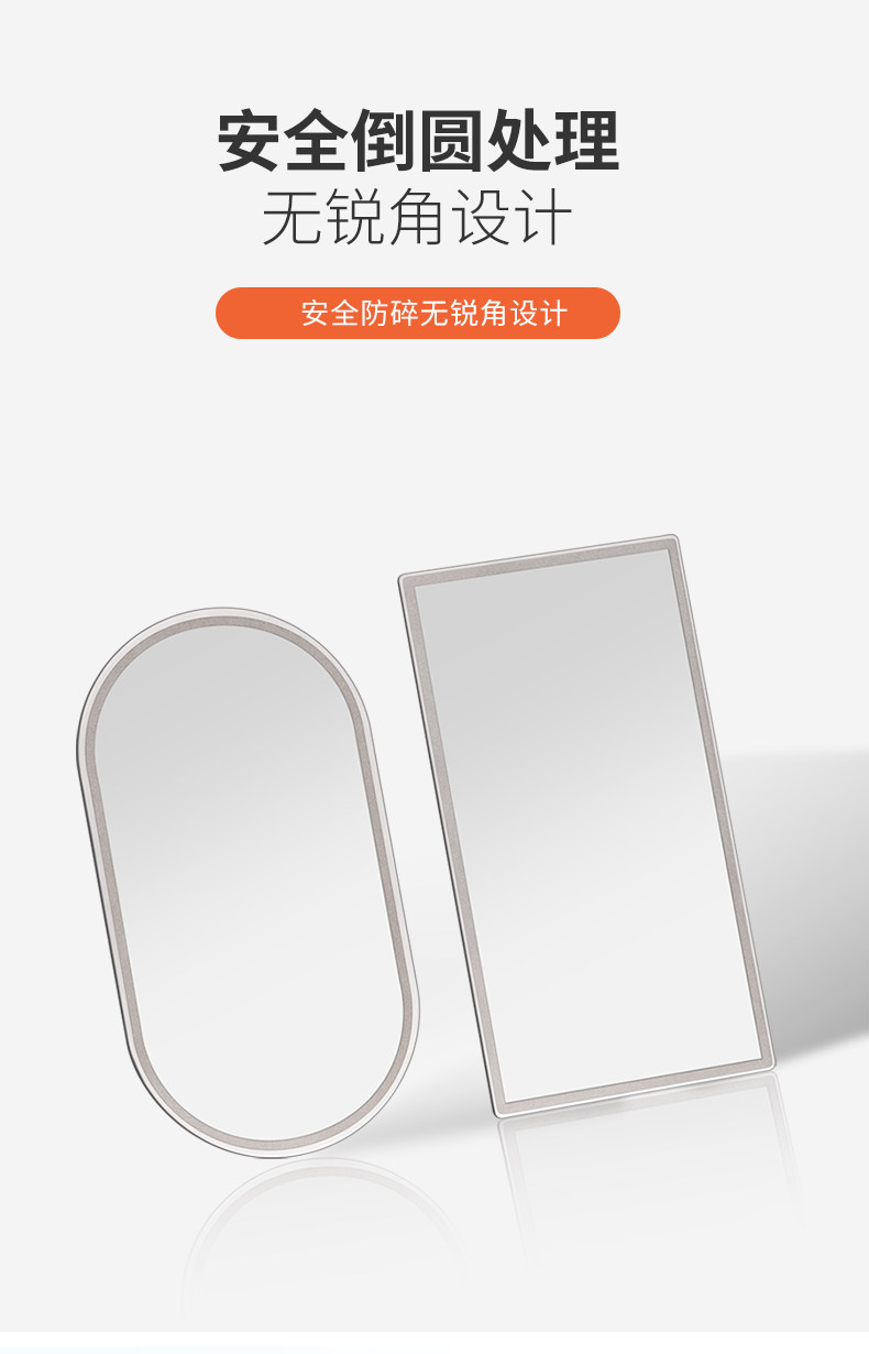 Car Sun Visor Vanity Mirror Universal Car Interior Passenger Sunshade Thin Version with Comb Stainless Steel Vanity Mirror