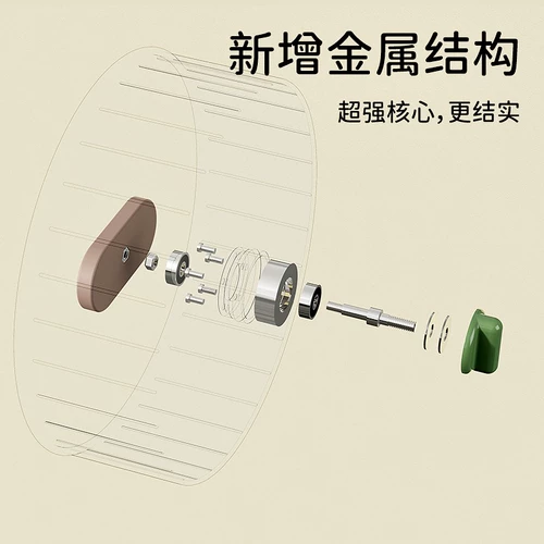 2.0 Обновите его крысы, бегущий колесо Ultra -Quiet Большая игрушка из золотого медведя ролика
