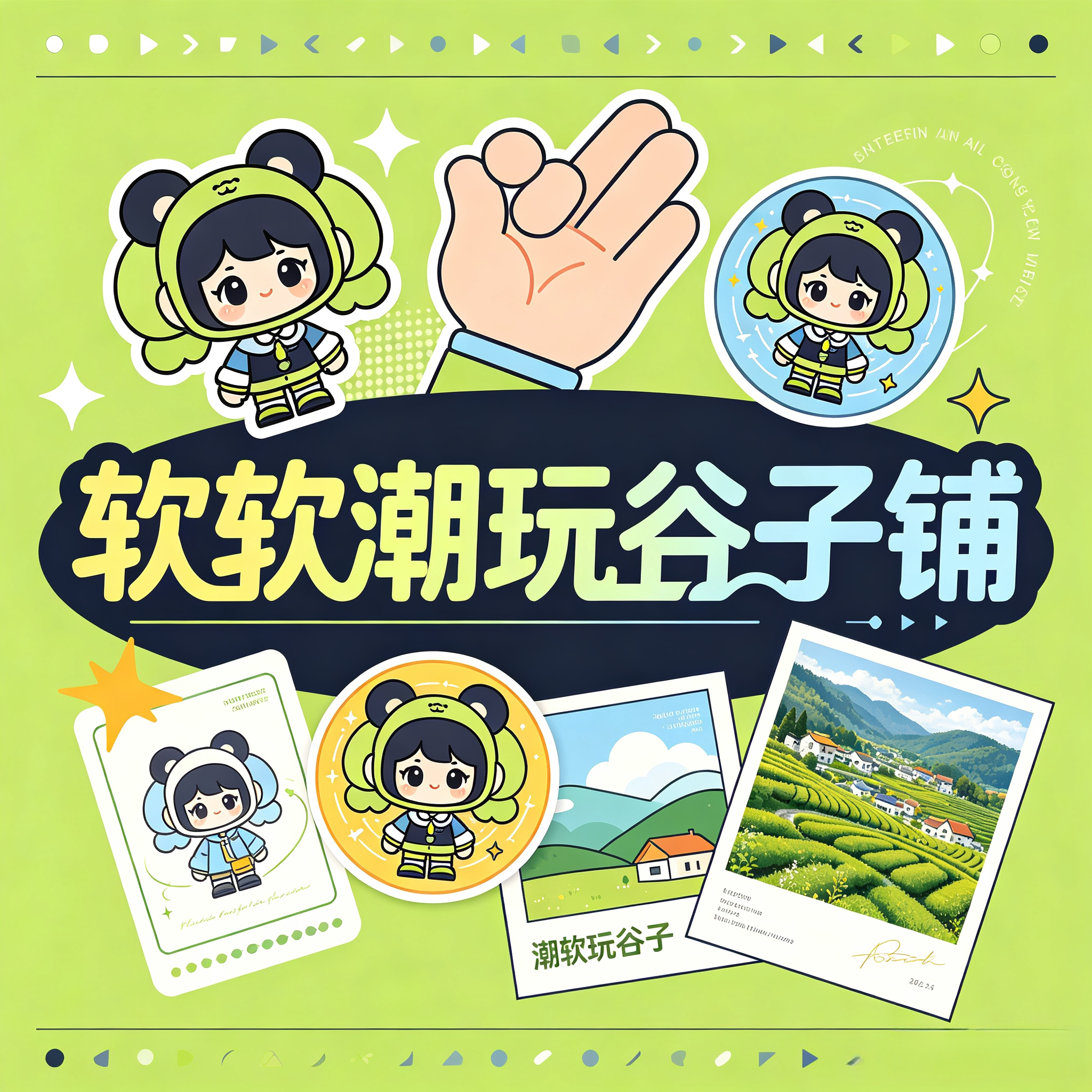 软软潮玩谷子铺的LOGO