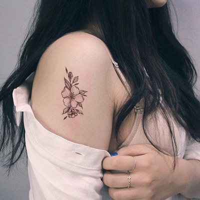 50张小清新纹身贴防水男女持久网红小图案