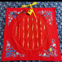 Hunan Non-suicide] Jiangyong female book Elian female book embroidery handkerchief gift culture gift cultural gift 50 * 50cm