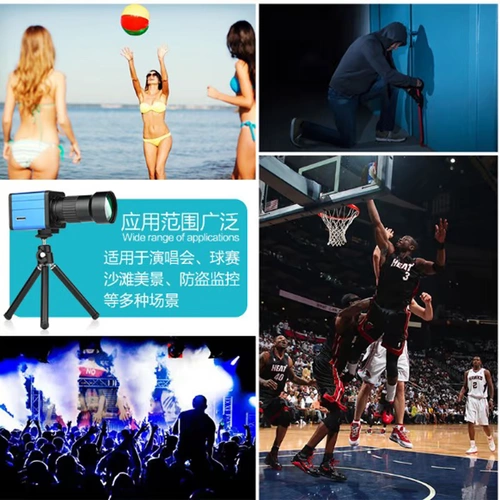 Мобильный телефон, беспроводной профессиональный универсальный дорожный объектив, телескоп, камера видеонаблюдения, увеличение в 40 раз, ночное виденье