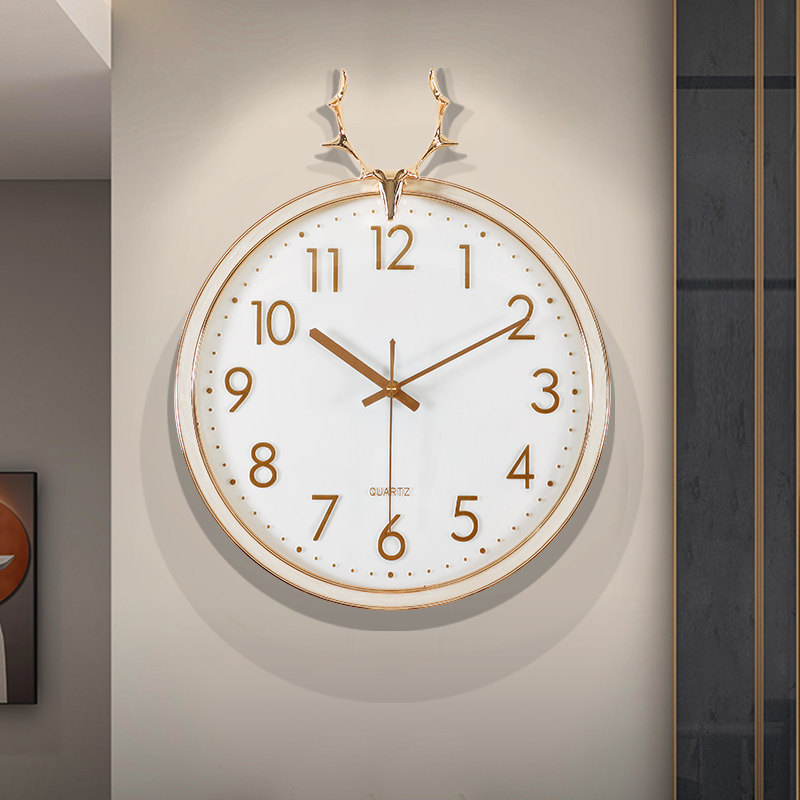 2023 new clock hanging clock living room home fashion net red hanging watch light extravagant modern minimalist hanging wall decoration clock-Taobao