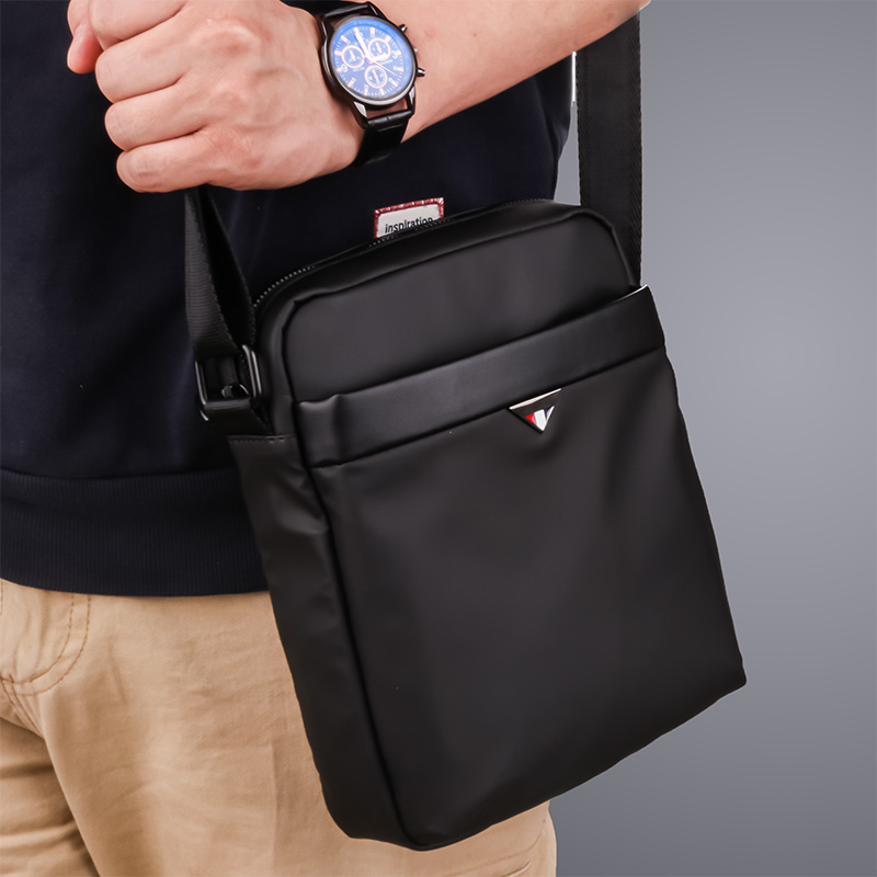 Single shoulder bag male bag bag Oxford cloth large capacity casual small backpack male canvas waterproof vertical tide