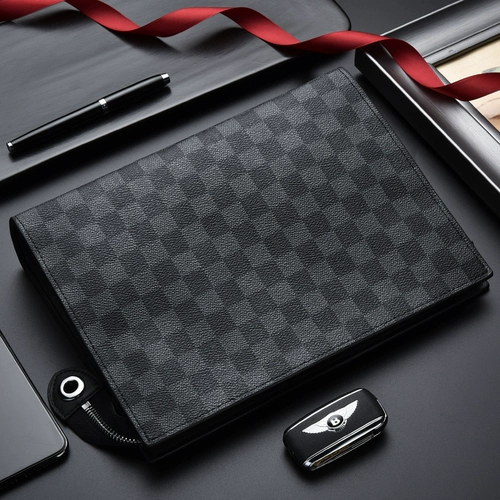 Мужская сумка с петлей на руку, маленькая сумка клатч, модные вместительные и большые шахматы для отдыха