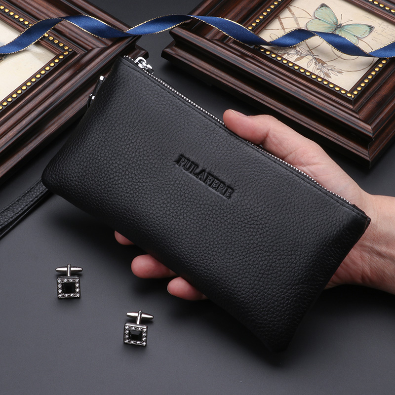 Small handbag men's small clutch leather mobile phone bag coin purse men's clutch bag casual soft leather small bag for men