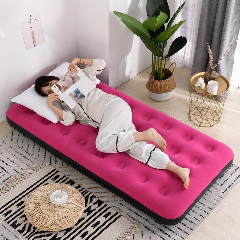 Double inflatable bed single air cushion bed outdoor mattress household thickened lazy bed portable folding bed lunch break bed