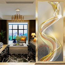 Art glass door living room porch screen modern luxury decoration toilet wall tempered light transmission process partition