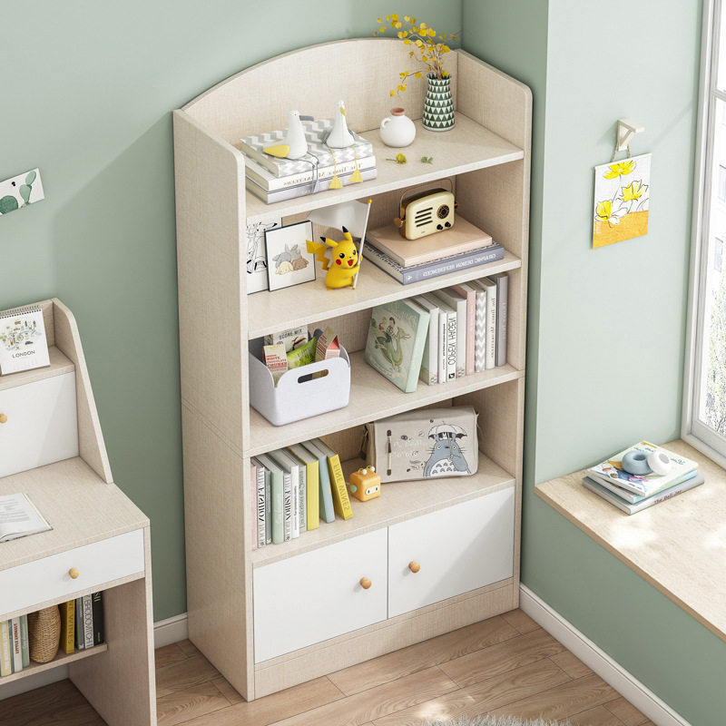 Children's bookshelf floor space saving simple shelf living room simple household storage cabinet bedroom girl small bookcase