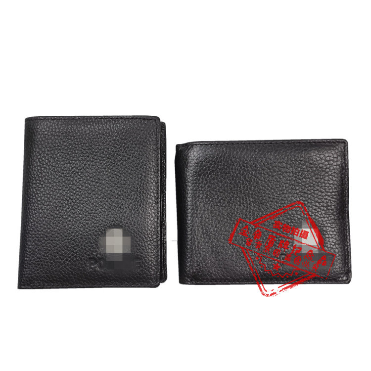 Genuine leather wallet head layer leather police academy commemorative wallet police academy graduation gift to boyfriend friend horizontal vertical model