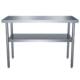 Commercial stove C work table stainless steel workbench rack vegetable pot storage two-story kitchen cutting