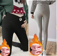 Черная кошачья метка охраняет талия+светло -серая чистая высокая талия [2 плюс бархат